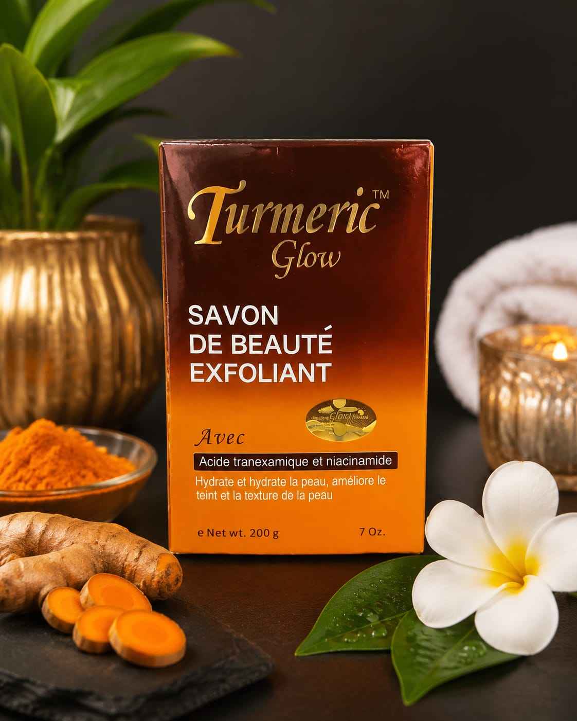 Turmeric Glow Beauty Soap with Turmeric Extract & Niacinamide – 200g / 7 oz