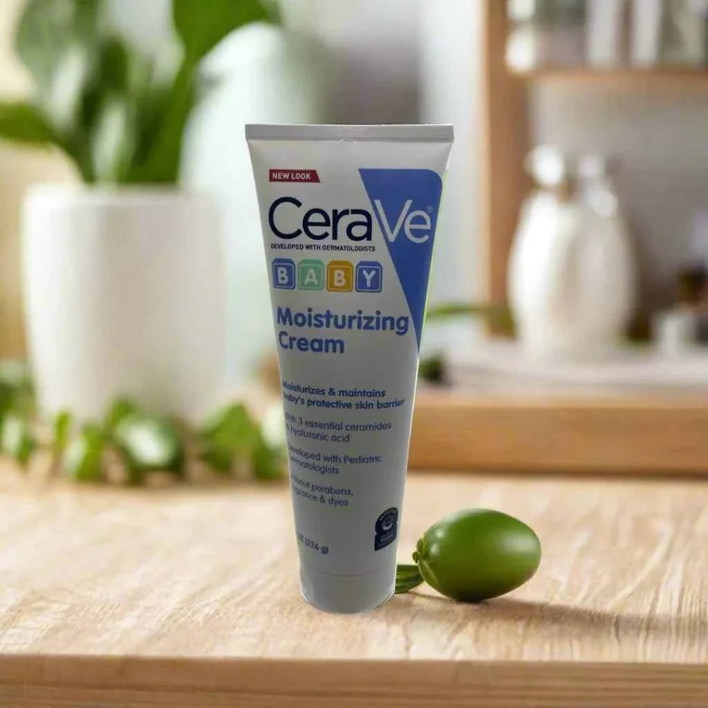 CeraVe Baby Moisturizing Cream with Ceramides & Hyaluronic Acid for Sensitive Baby Skin – 5 oz