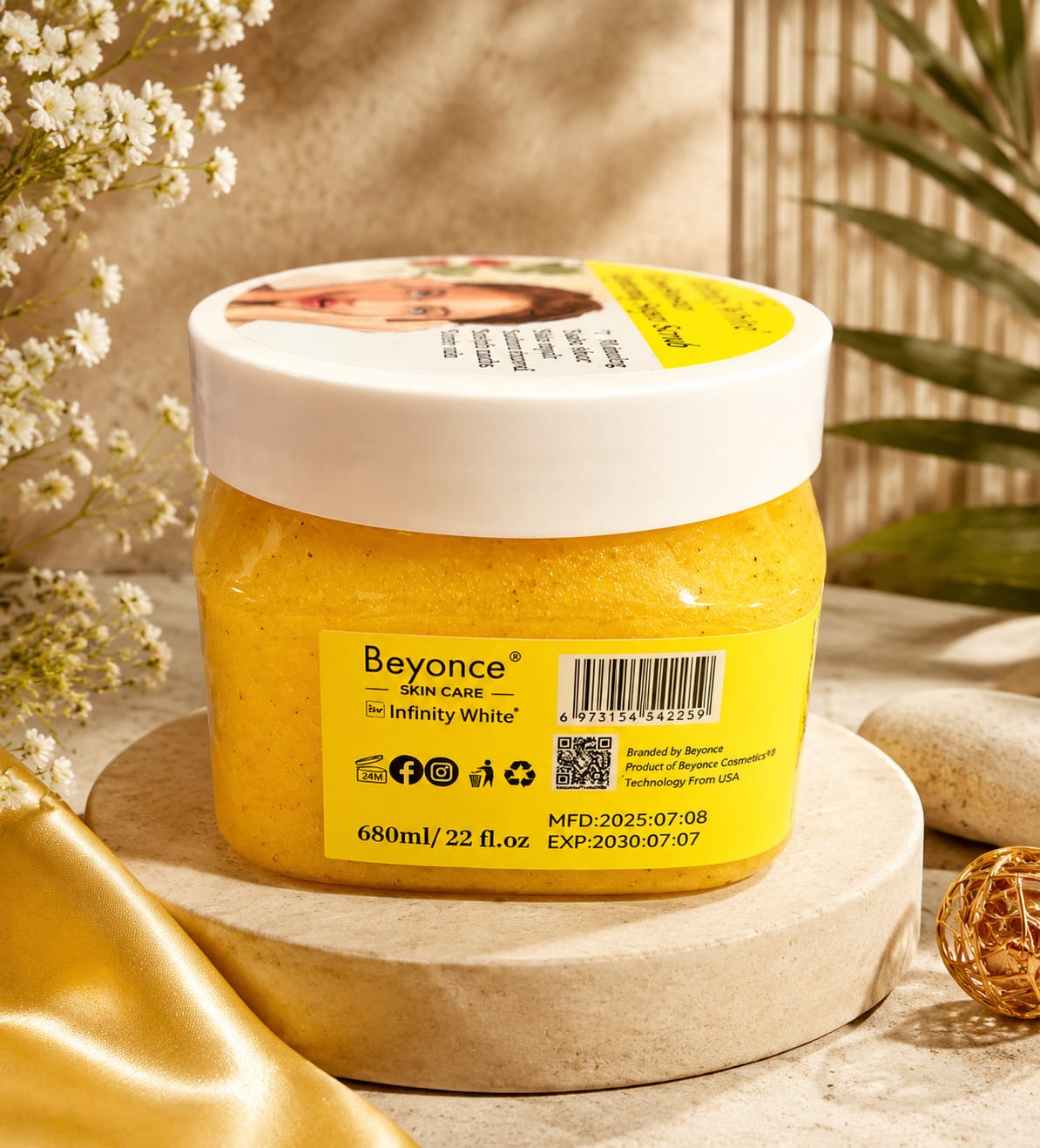 Infinity White Glow Booster Sugar Scrub
