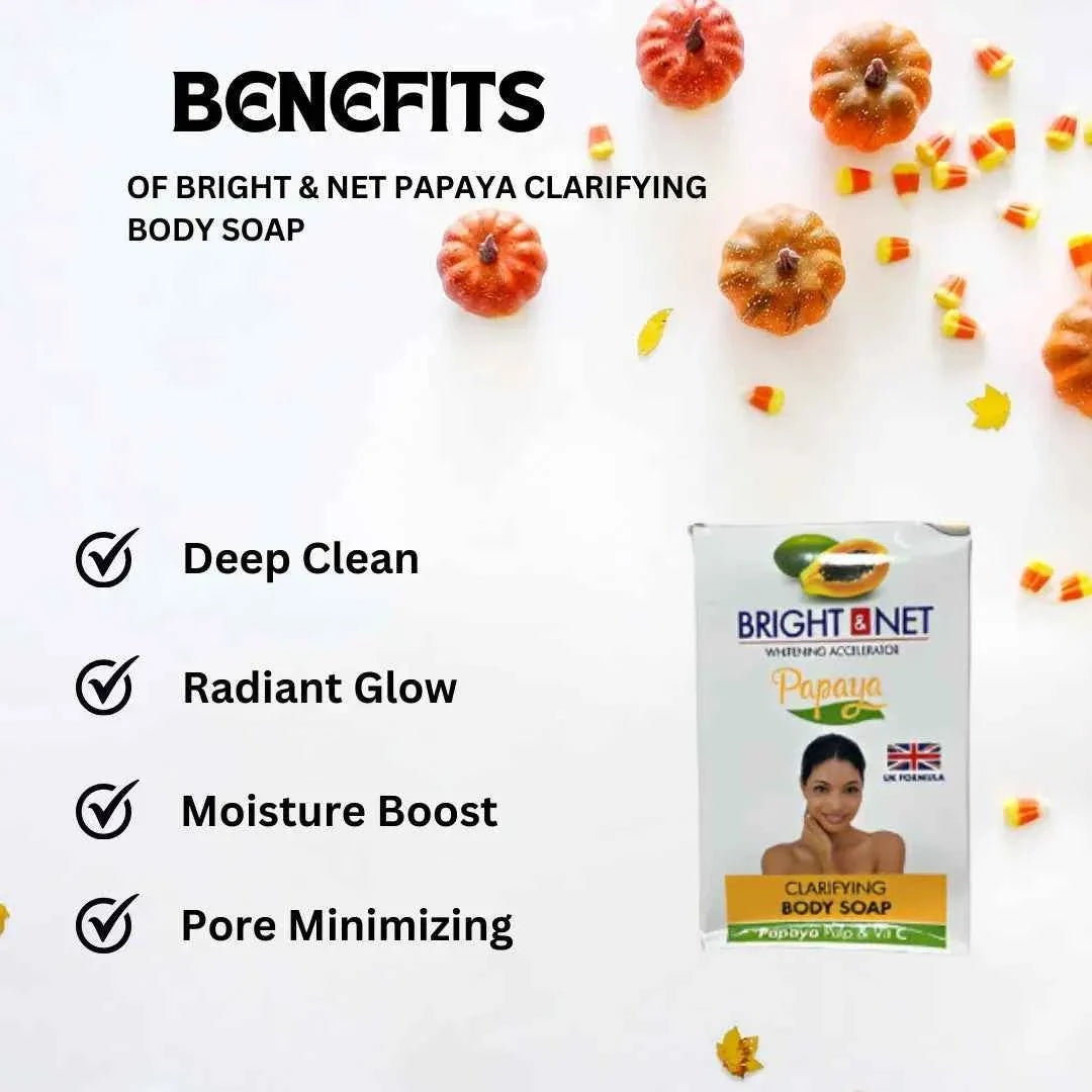 Bright & Net Papaya Body Soap 190g | 6.7oz