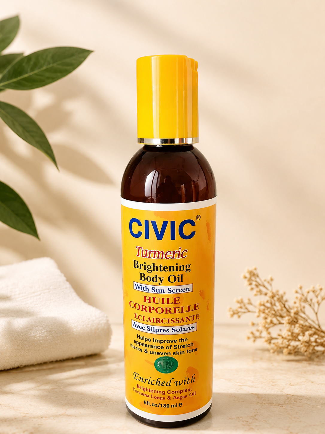 Civic Turmeric Body Oil – 180 ml