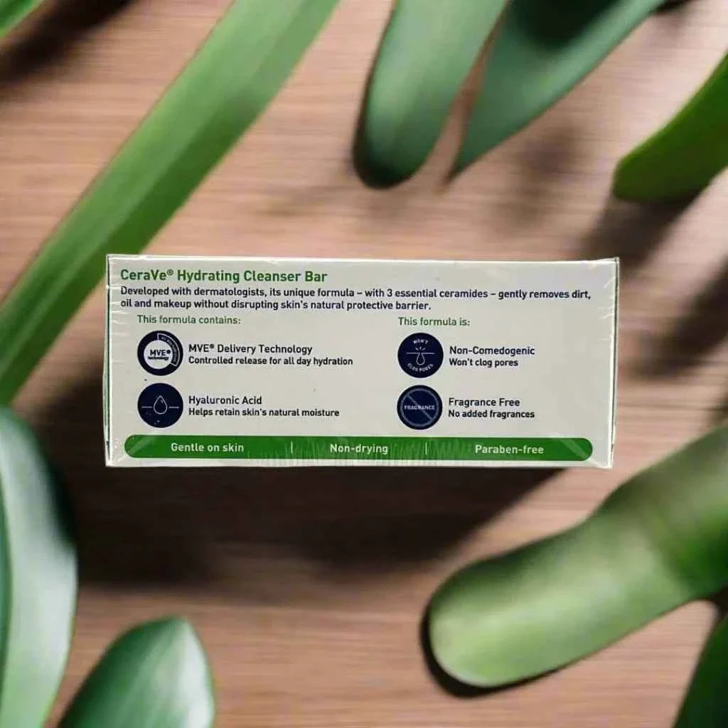 CeraVe Hydrating Cleanser Bar with Ceramides & Hyaluronic Acid