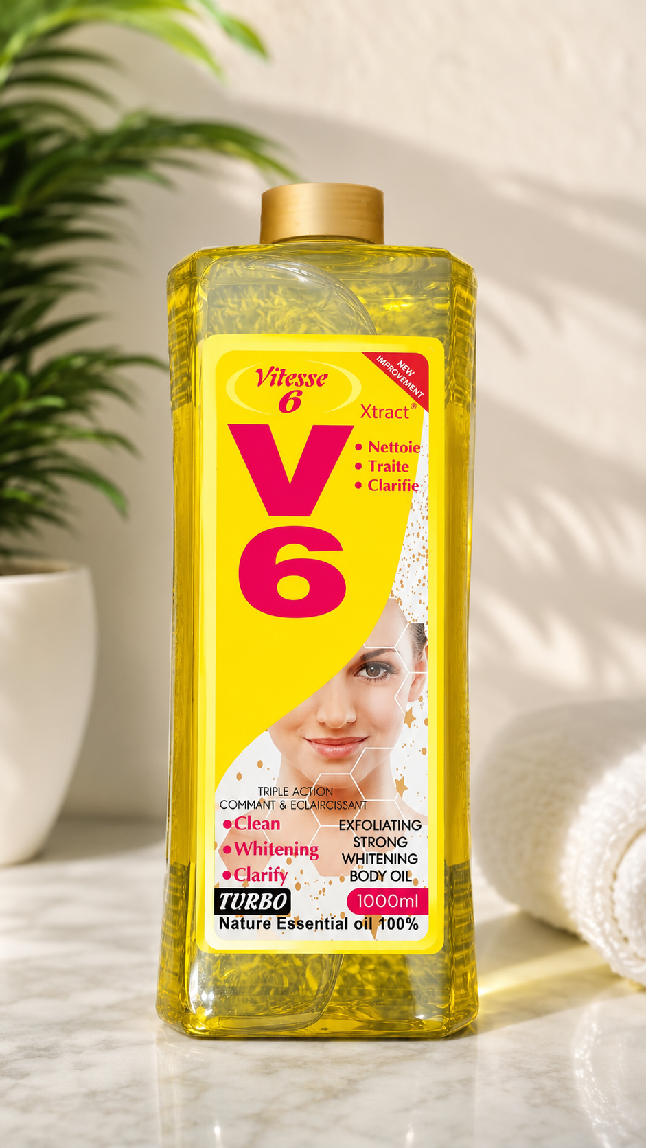 Vitesse V6 Xtract Nourishing Body Oil with Botanical Extracts, 1000ml