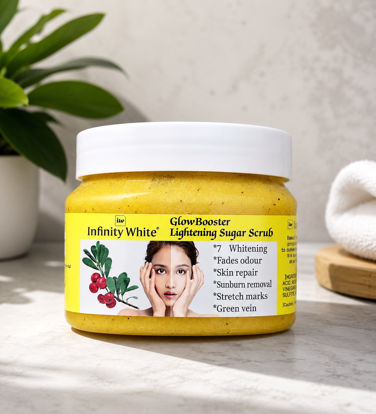 Infinity White Glow Booster Sugar Scrub