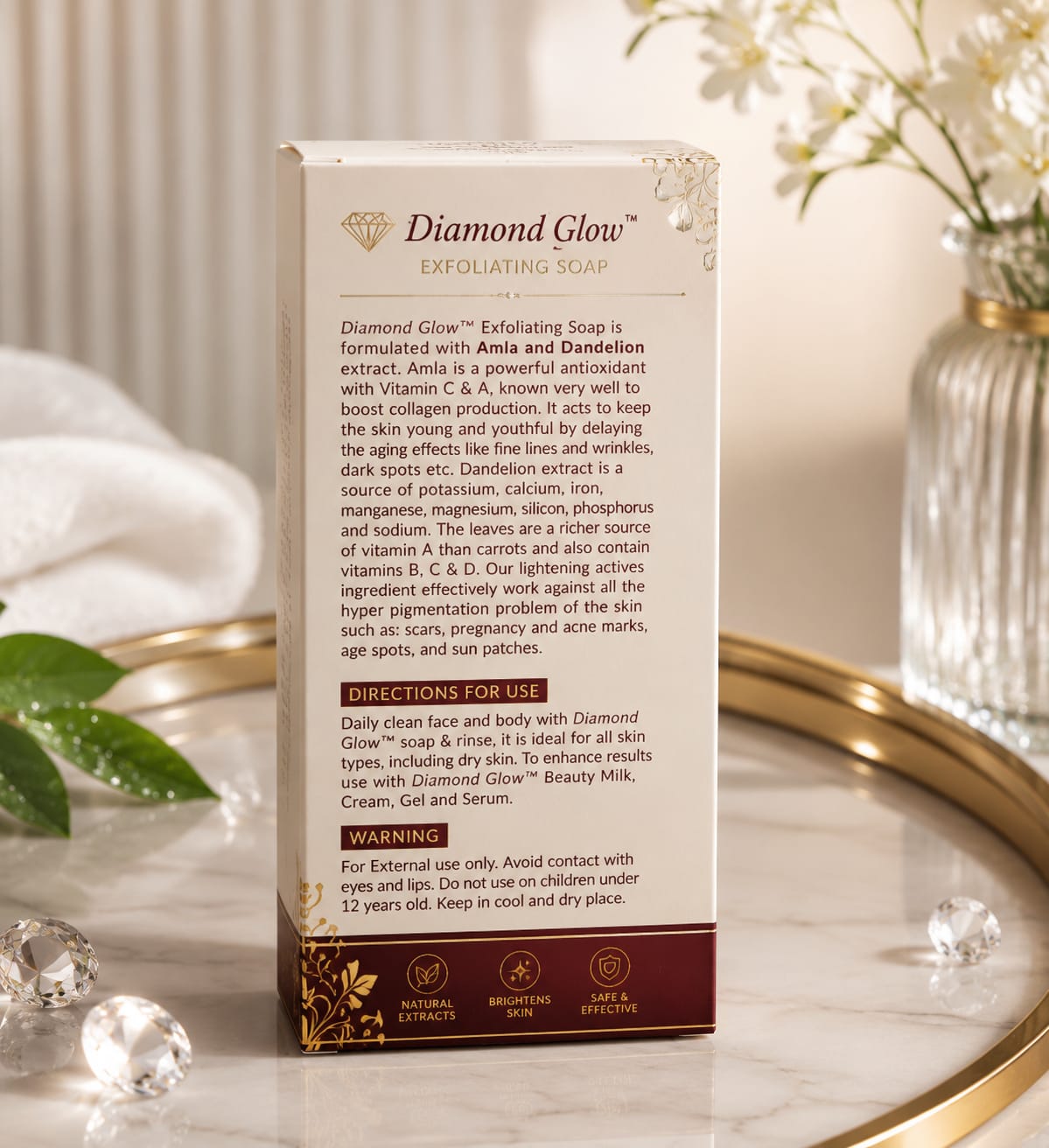 Diamond Glow Elegant Purifying Soap 7 oz