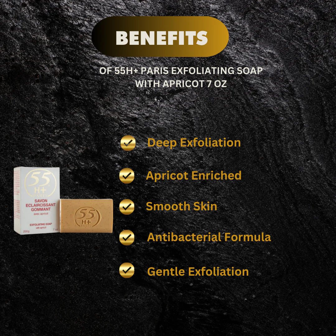 55H+ Paris Apricot Beauty Soap 7 oz - Bazarora