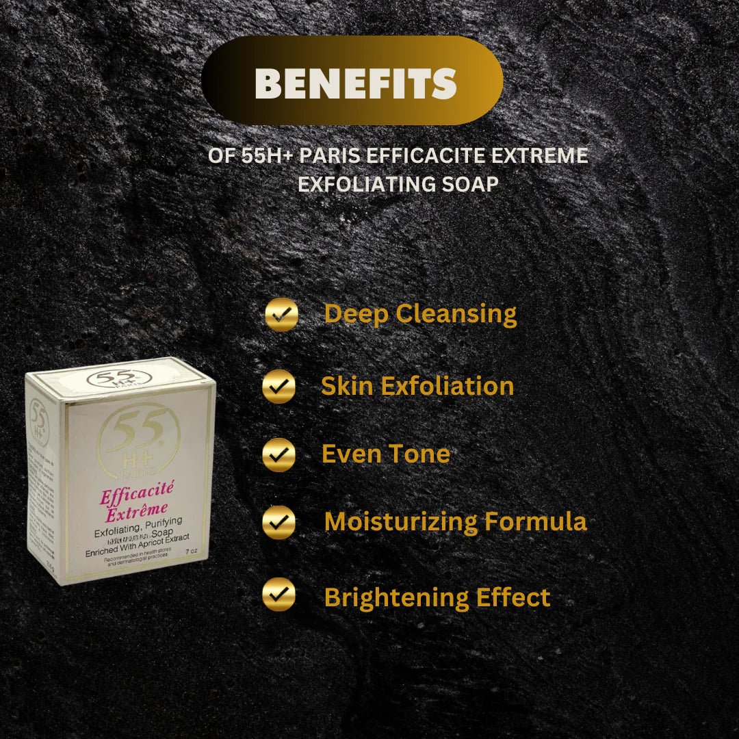 55H+ Paris Apricot Cleansing Soap 7 oz - Bazarora