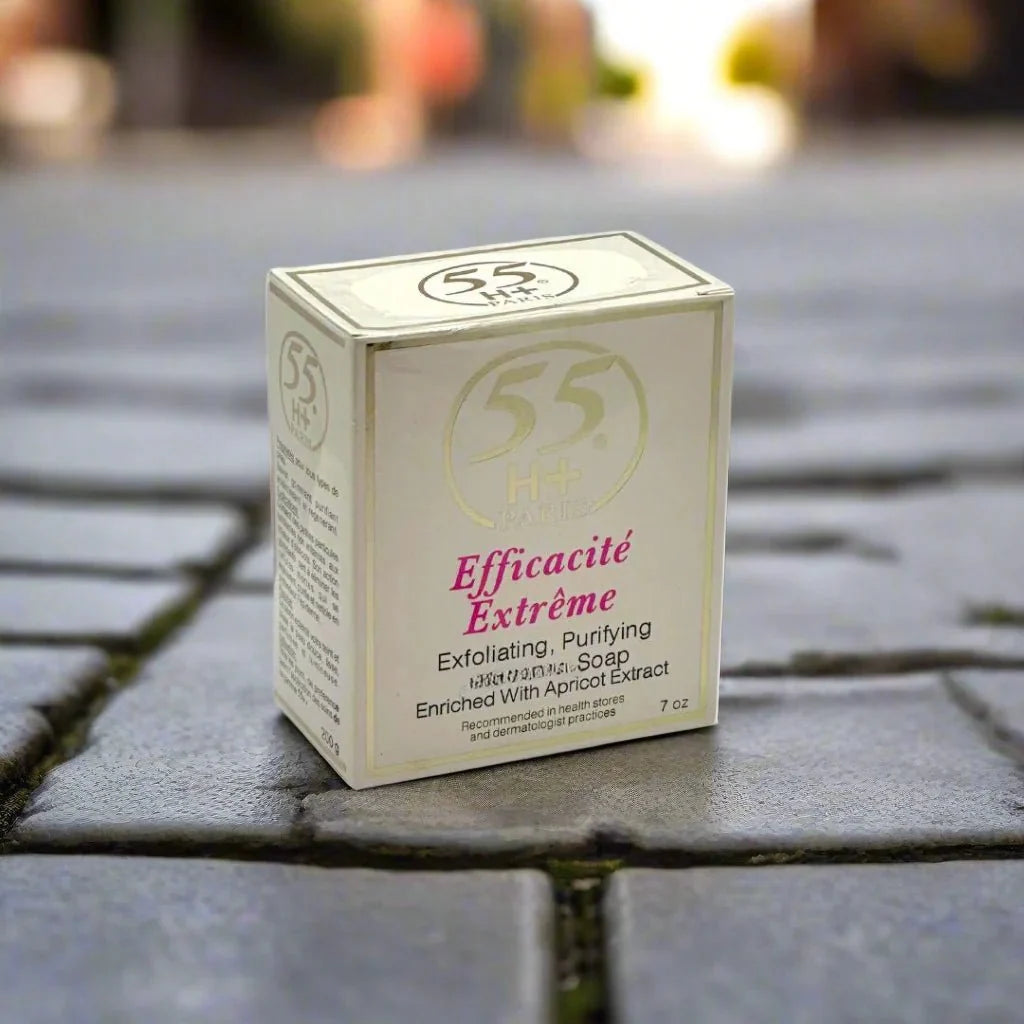 55H+ Paris Apricot Cleansing Soap 7 oz - Bazarora