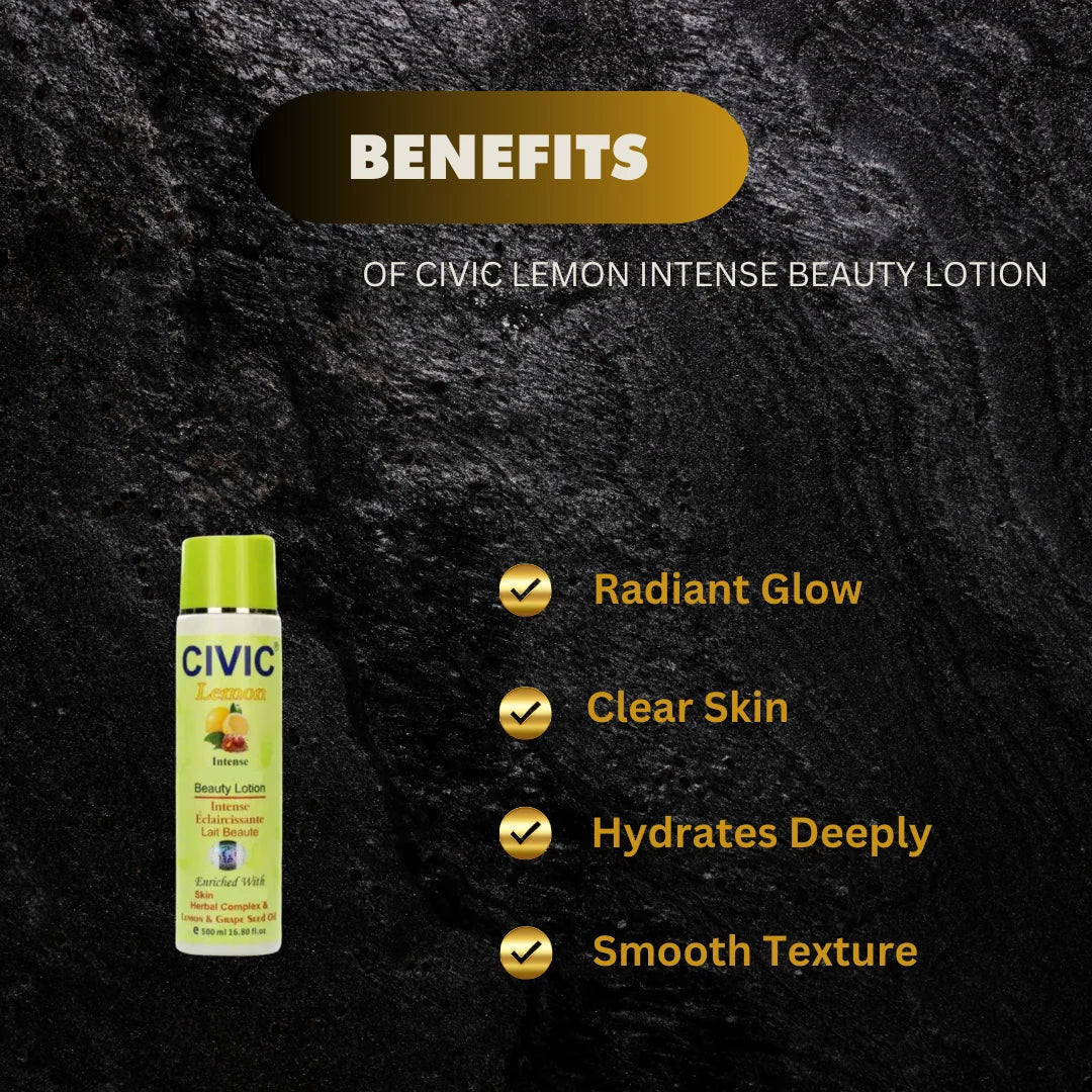 Civic Lemon Beauty Lotion – 16.8 oz