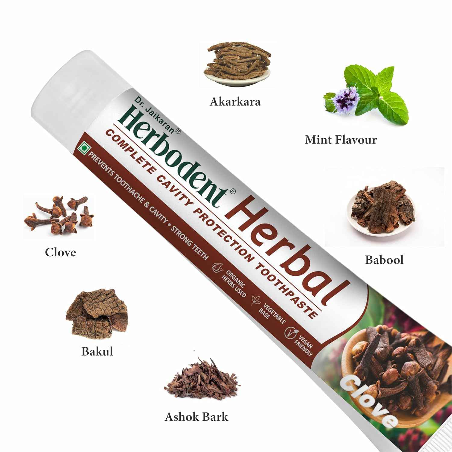 Herbodent Herbal Clove Toothpaste – Fluoride Free