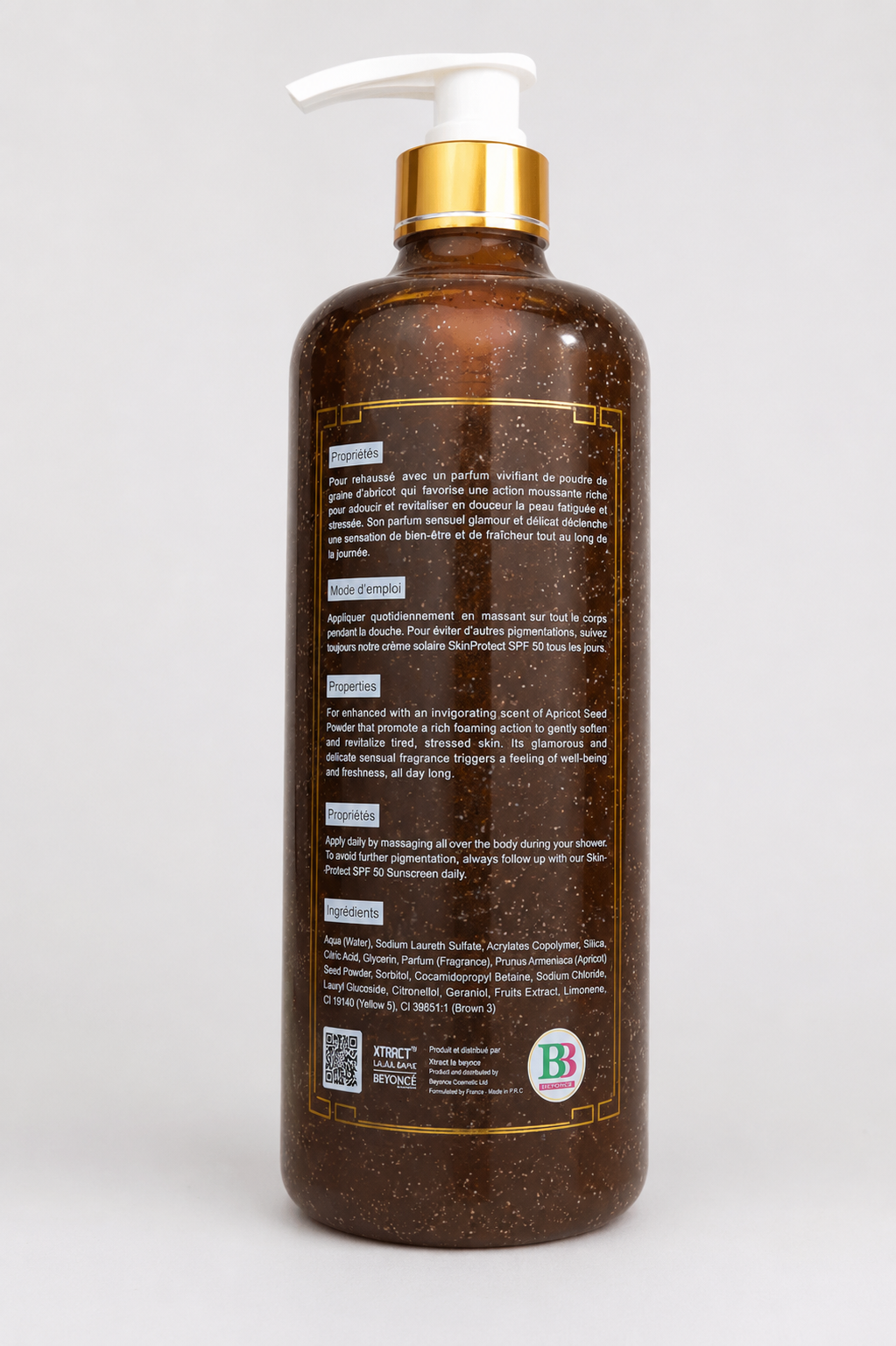Lalala White Apricot Shower Gel with Fruit Acids – 1000ml