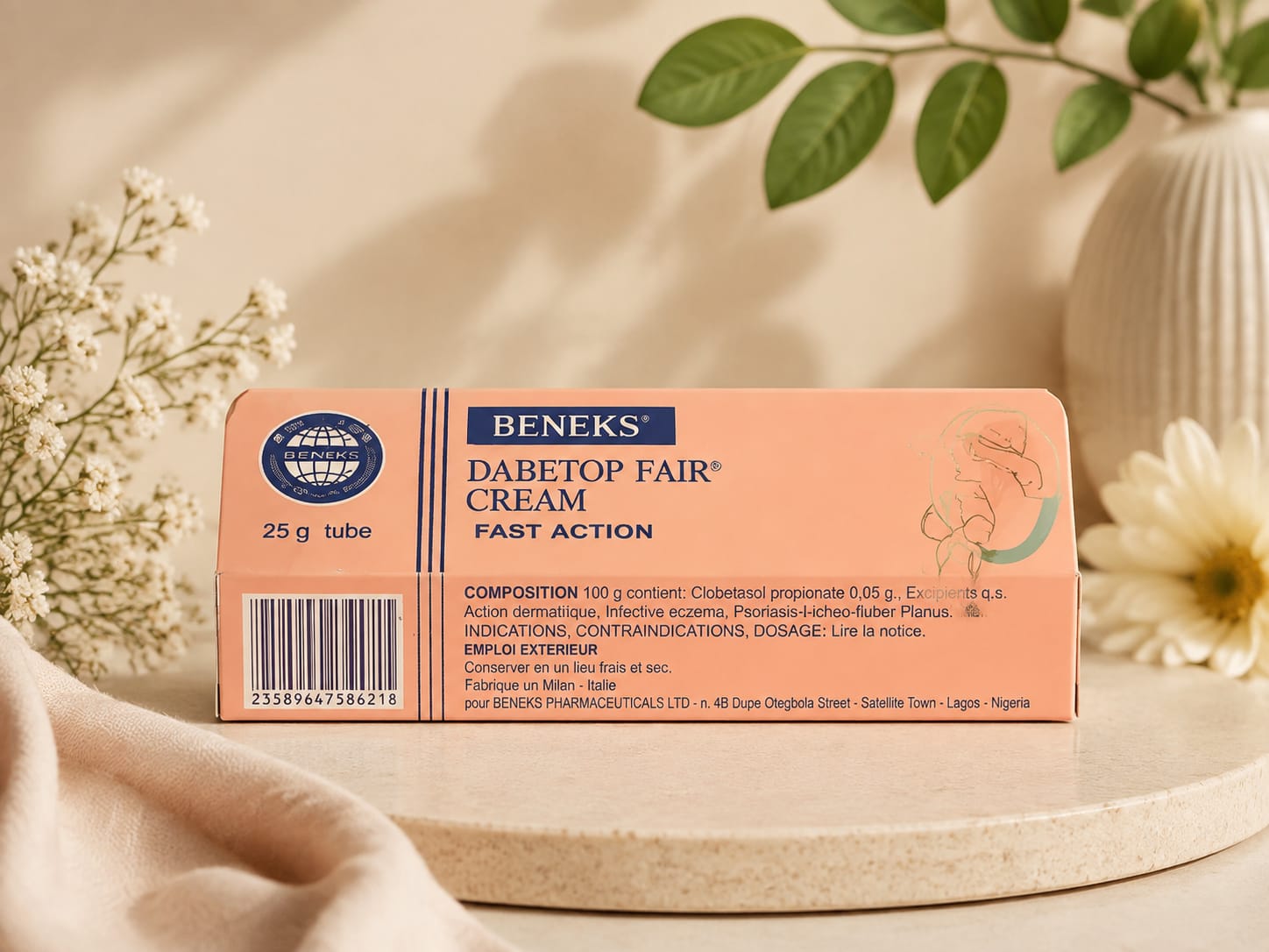 Beneks Fashion Fair Cream Fast Action – 25g