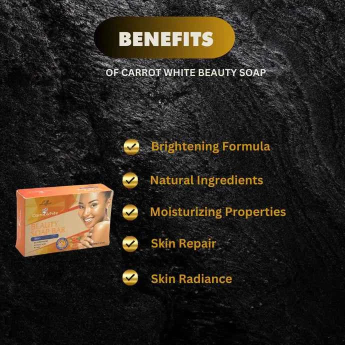 Carrot White Beauty Soap 7 oz