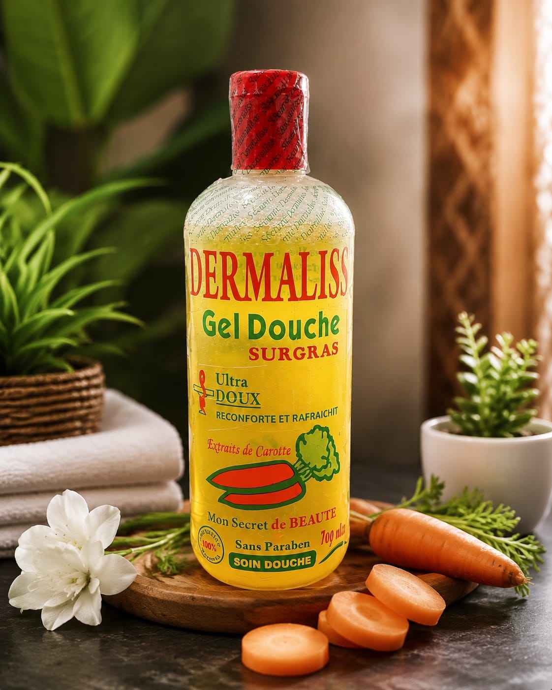 DERMALISS Ultra-Gentle Shower Gel with Carrot Extract 500 ml