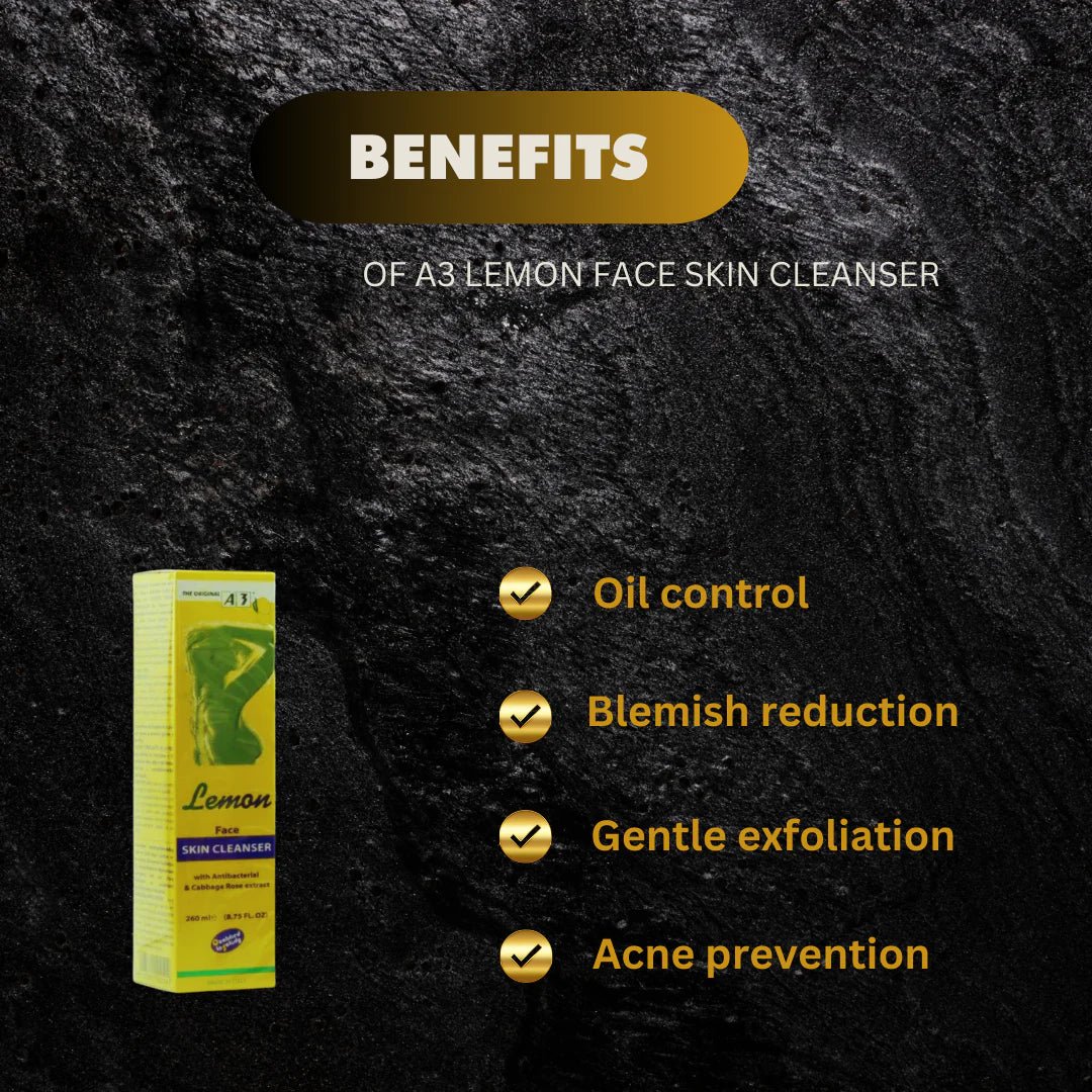 A3 Lemon Face Skin Cleanser 260ml - Bazarora