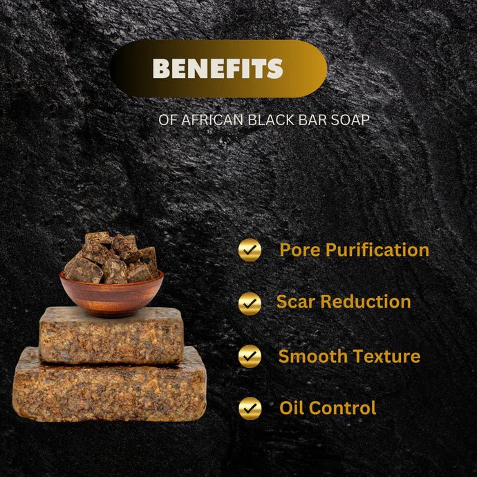 African Black Bar Soap 1lb - Bazarora