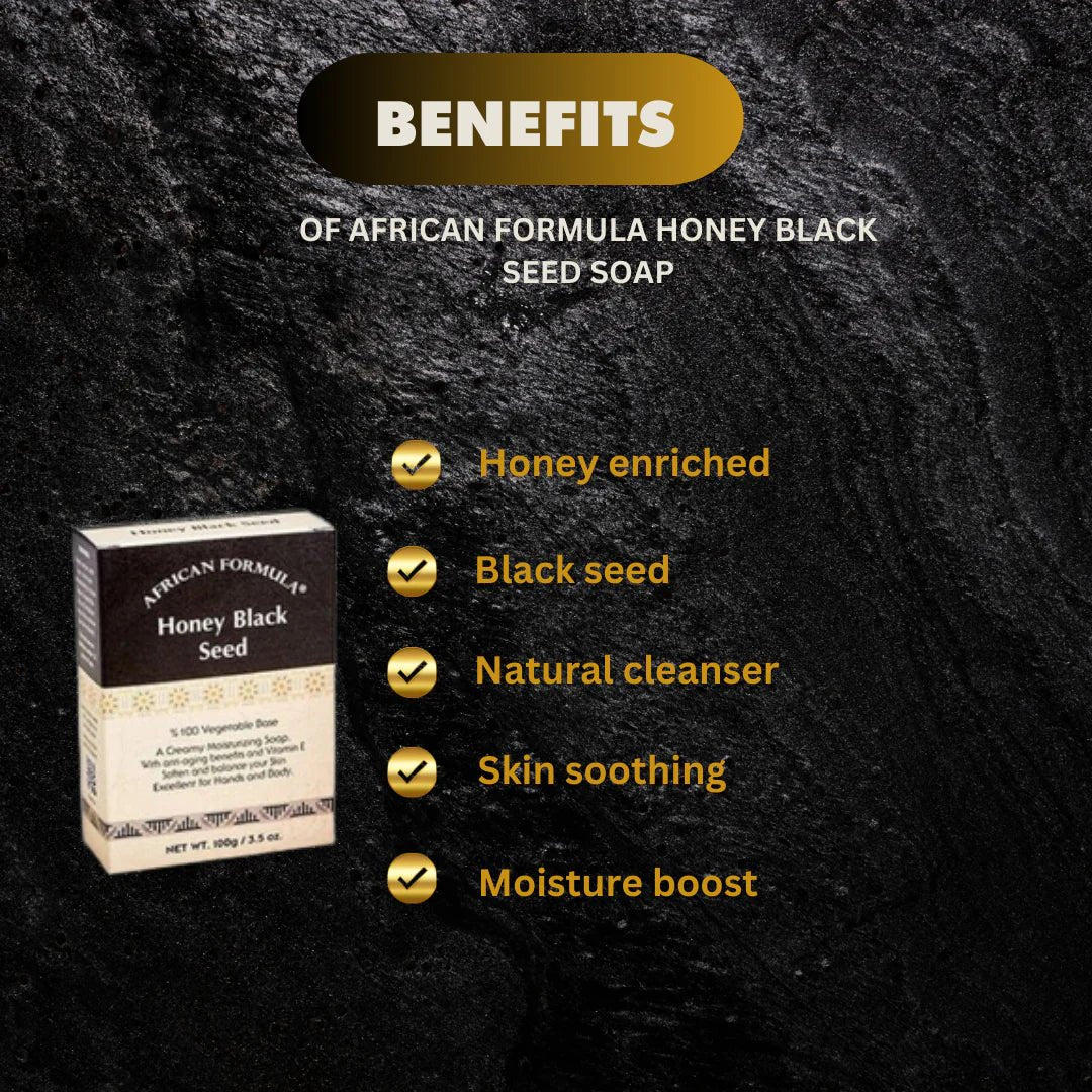 African Formula Honey Black Seed Soap 3.5 oz - Bazarora