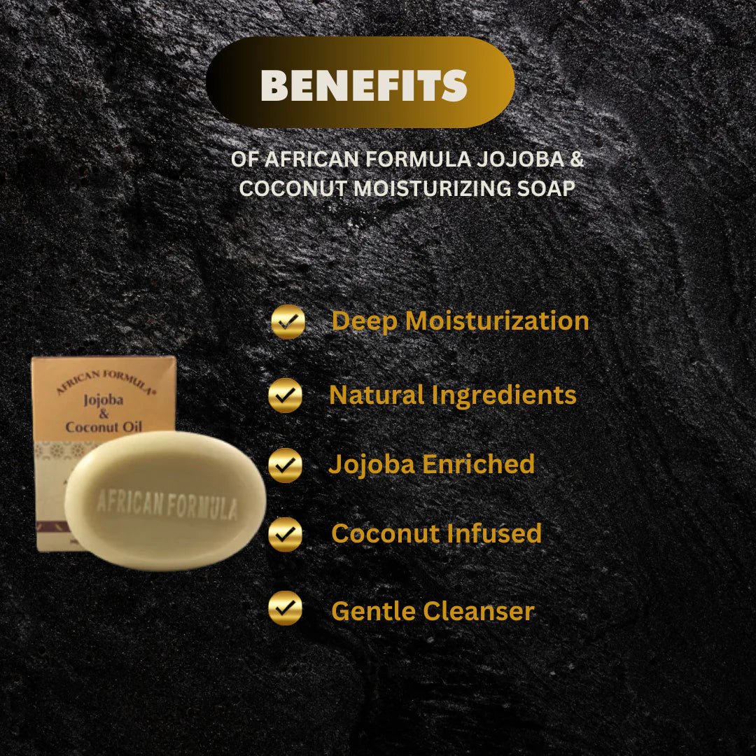 African Formula Jojoba & Coconut Moisturizing Soap 3.5 oz | 100g - Bazarora