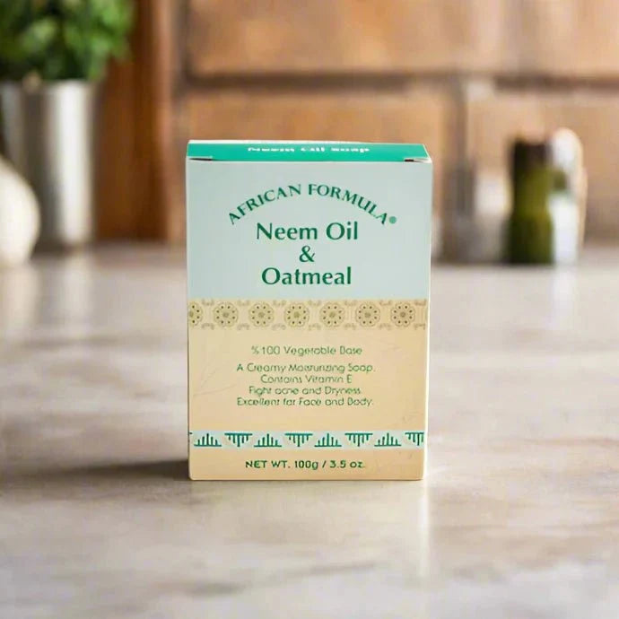 African Formula Neem & Oatmeal Soap 3.5 oz / 100g - Bazarora