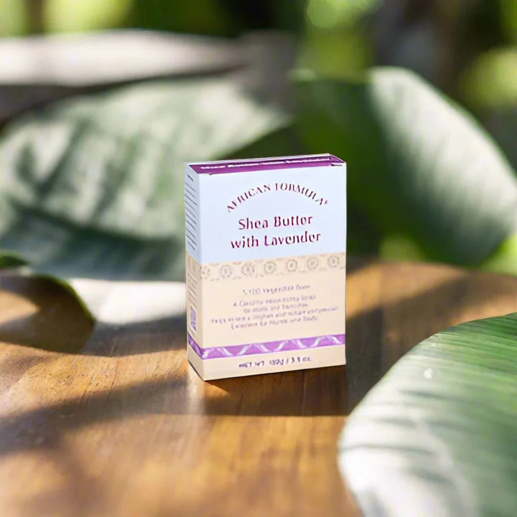 African Formula Shea Butter with Lavender Soap 3.5 oz - Bazarora