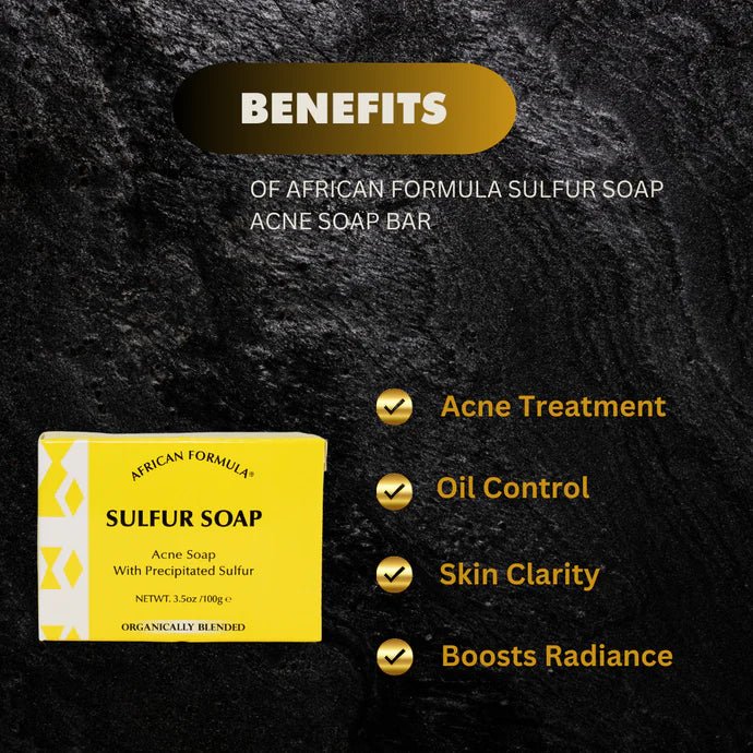 African Formula Sulfur Soap Bar 3.5oz - Bazarora