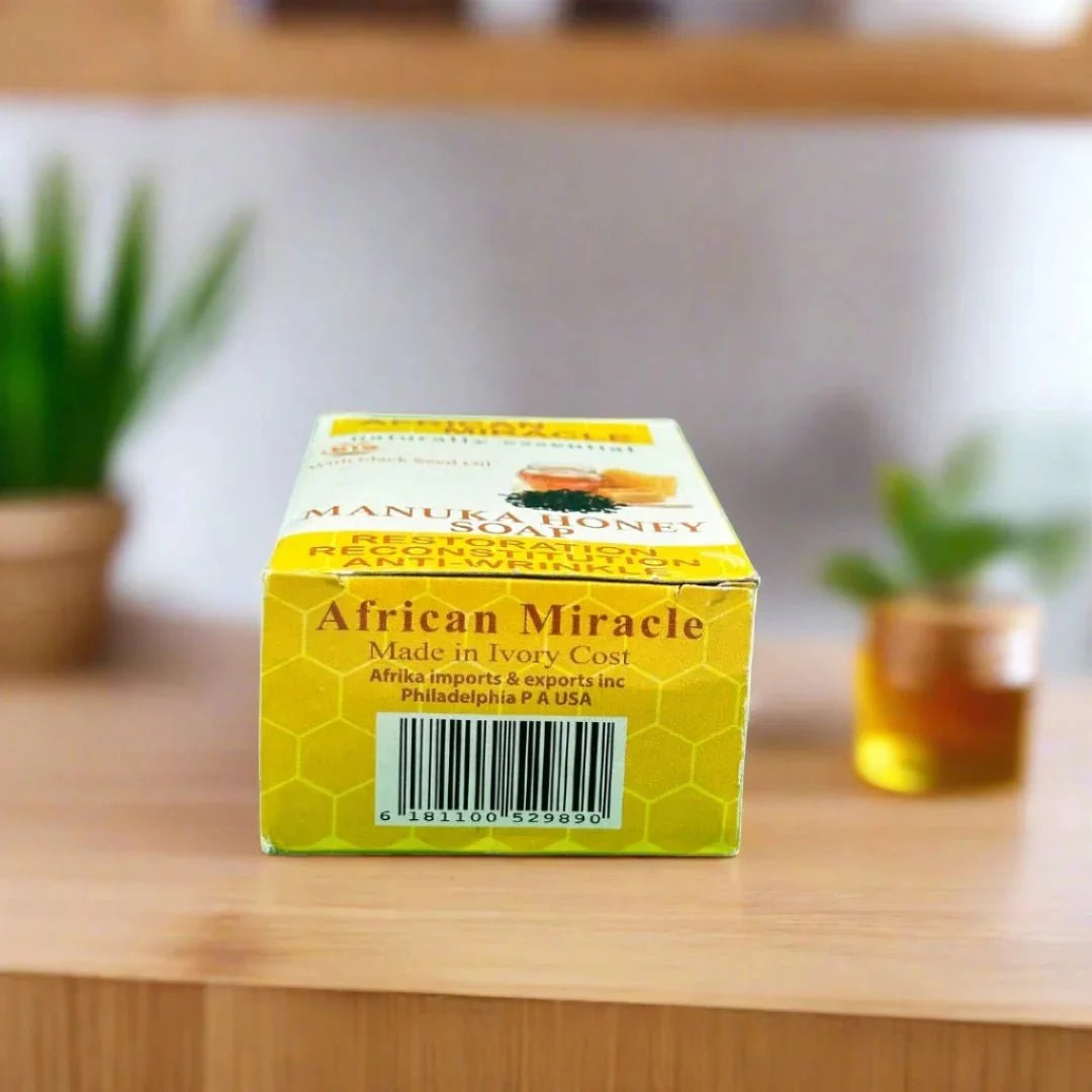 African Miracle Natural Blackseed Honey Soap 200g - Bazarora