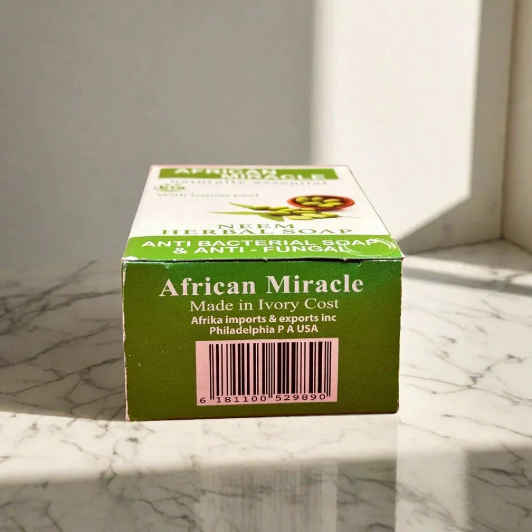 African Miracle Natural Neem Herbal Soap 200g - Bazarora