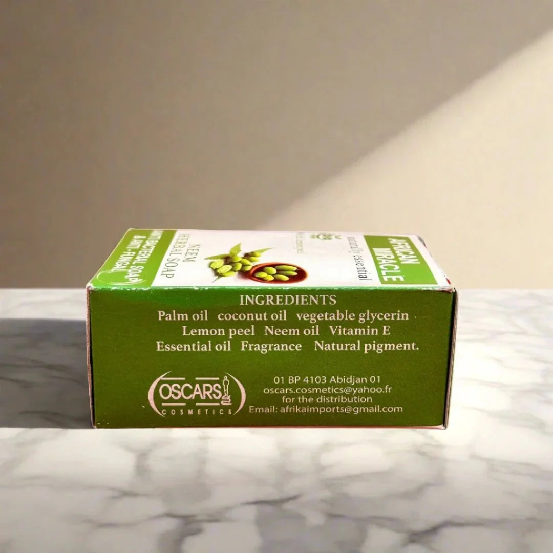 African Miracle Natural Neem Herbal Soap 200g - Bazarora