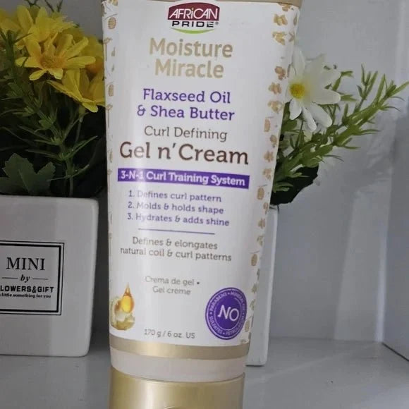 African Pride Moisture Miracle Gel N' Cream 6 oz - Bazarora