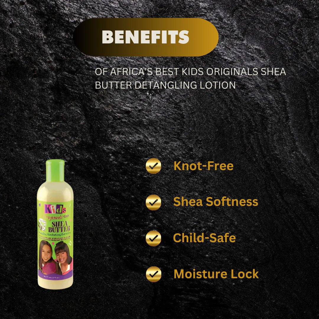Africa's Best Kids Originals Shea Butter Detangling Lotion 12oz - Bazarora