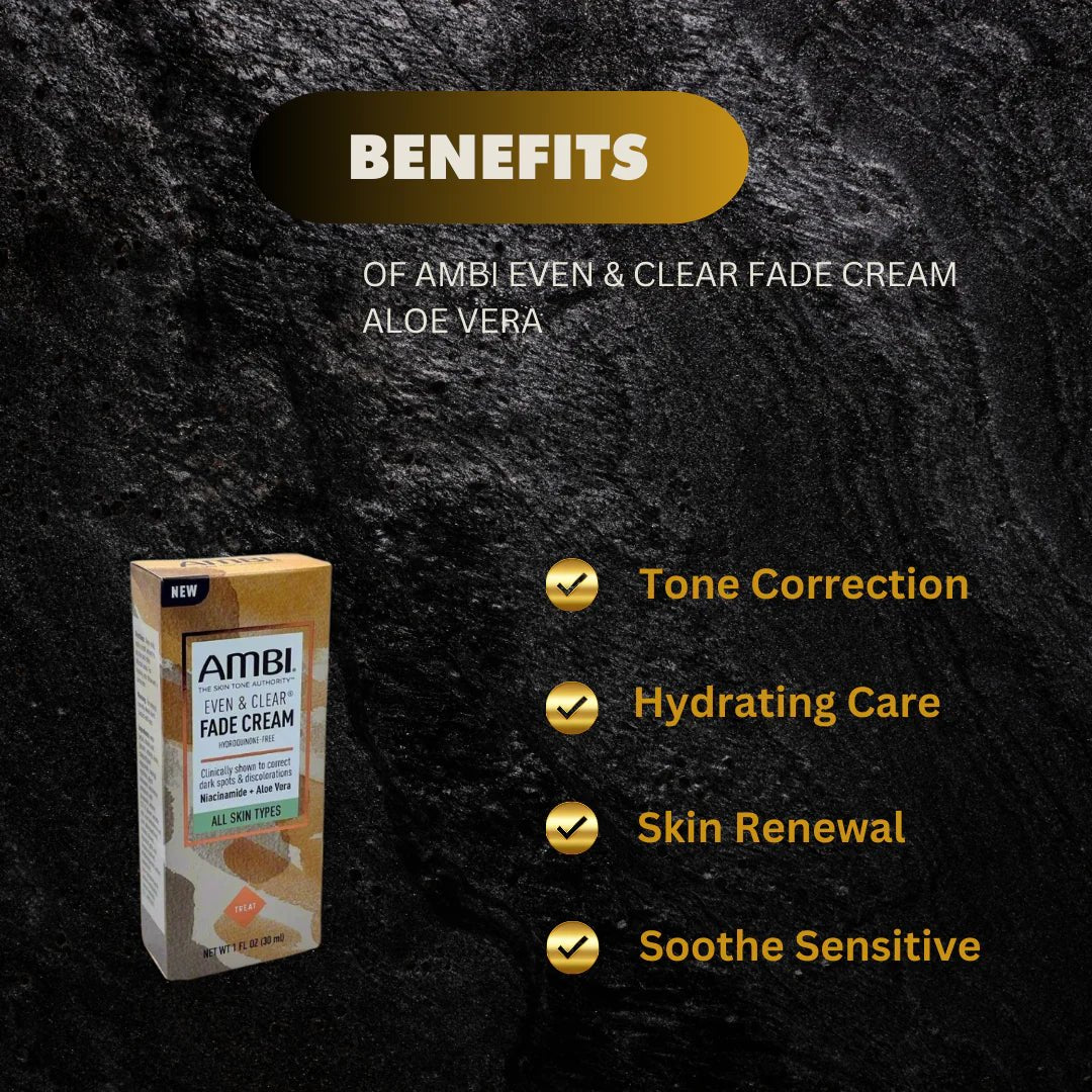 Ambi Even & Clear Aloe Vera Cream 1 oz | 30 ml - Bazarora