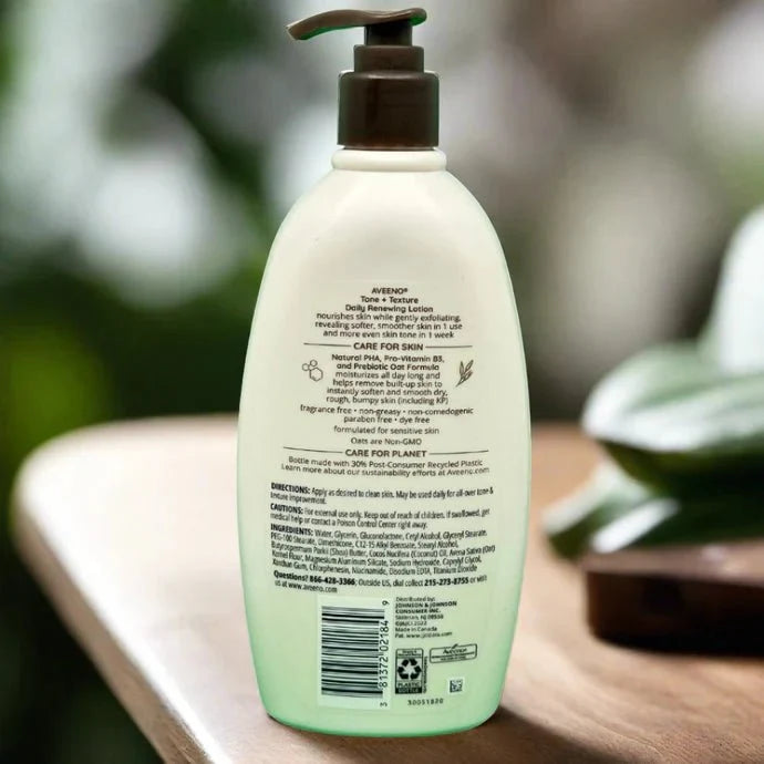 Aveeno Tone + Texture Daily Renewing Lotion 532ml - Bazarora
