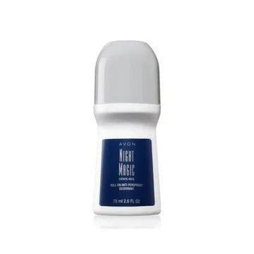 Avon Night Magic Evening Musk Roll-On Deodorant 2.6 oz - Bazarora