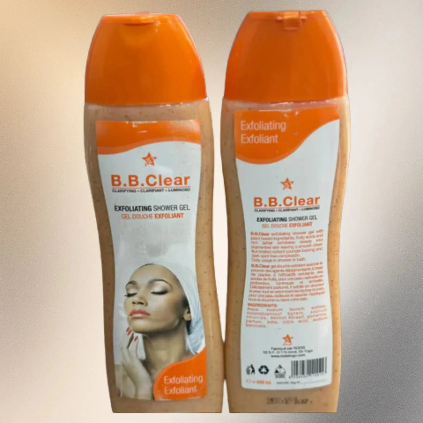 B.B. Clear Shower Gel 600ml - Bazarora