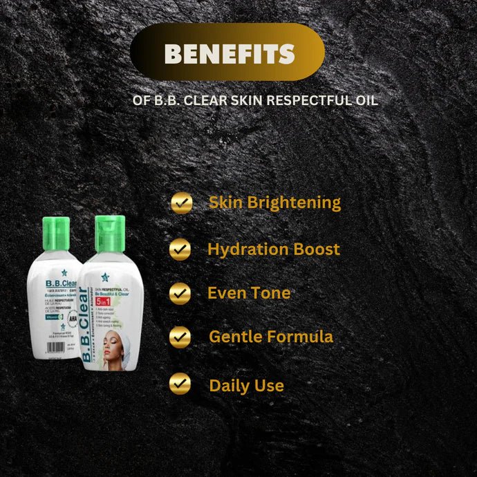 B.B. Clear Skin Respectful Oil with Vitamin C & Fruit Extracts 60ml - Bazarora