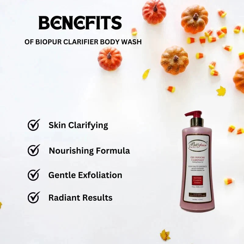 Biopur Clarifying Body Wash for Fresh & Clean Skin 400 ml - Bazarora