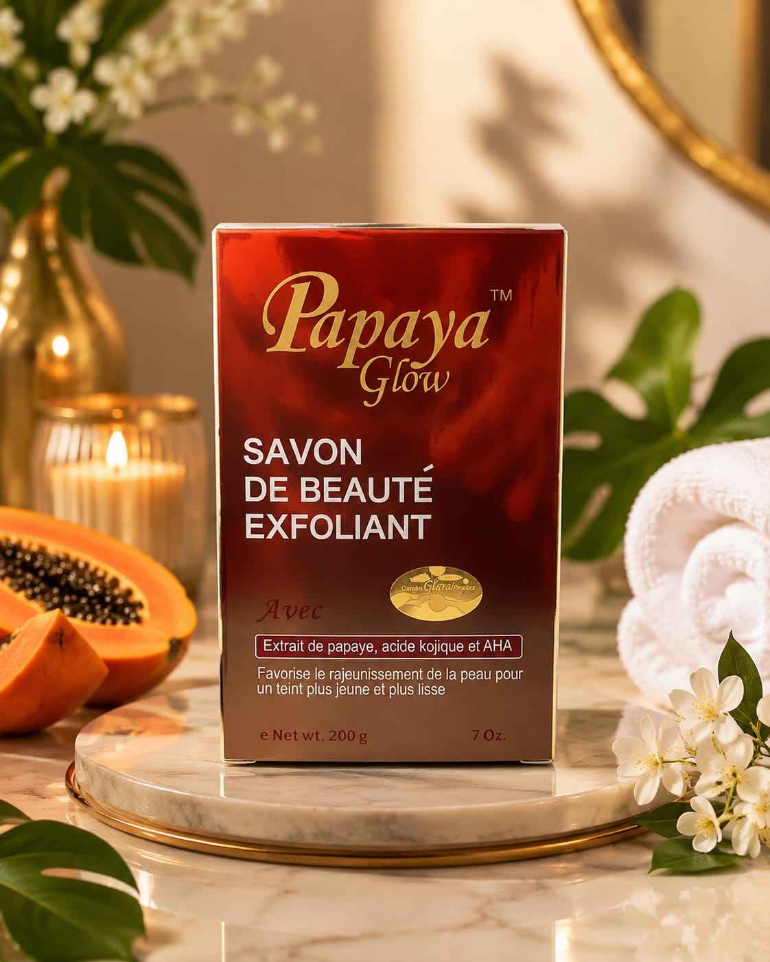 Papaya Glow Beauty Soap – 7 oz