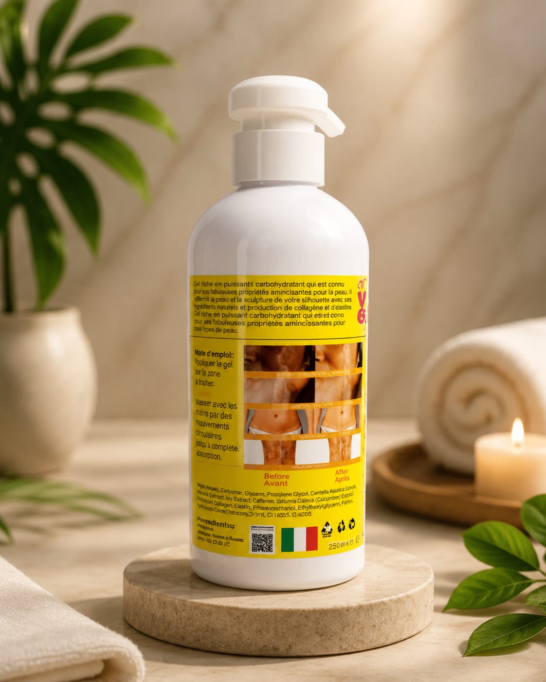 V6 Smoothing & Moisturizing Body Lotion with Glutathione, Kojic Dipalmitate & Apricot Extract, 500ml