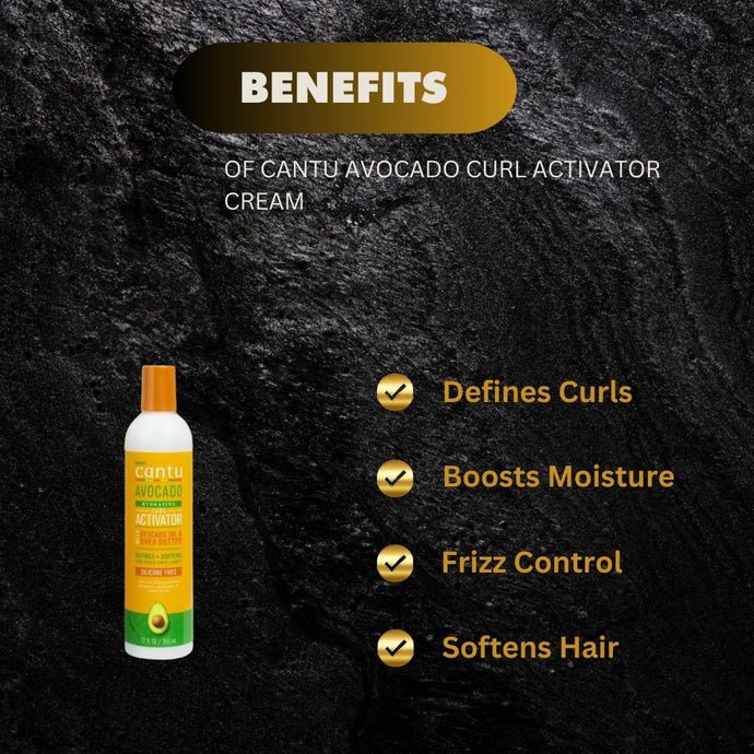 Cantu Avocado Curl Activator Cream 12oz - Bazarora