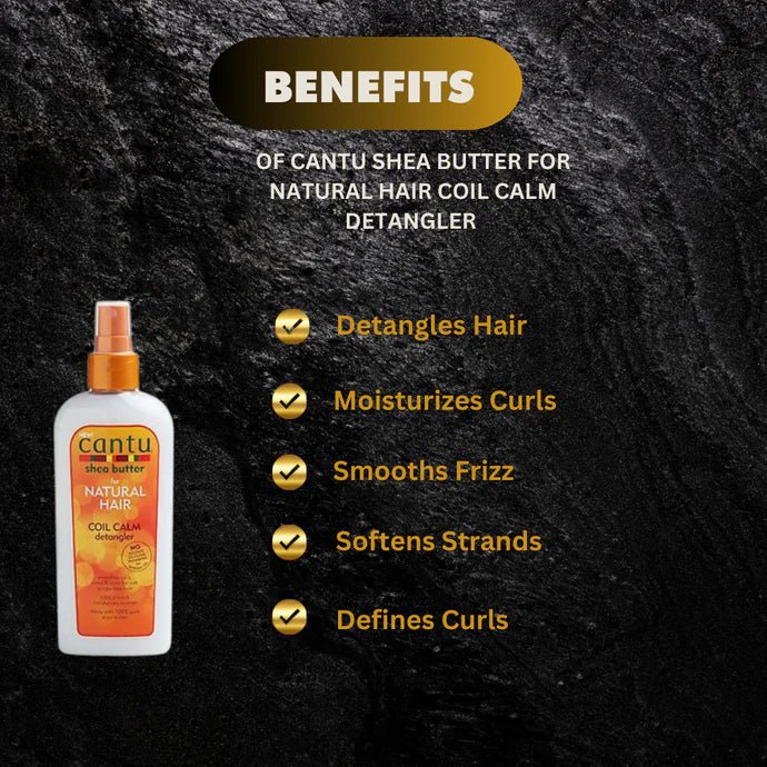 Cantu Shea Butter Coil Calm Detangler 8oz - Bazarora