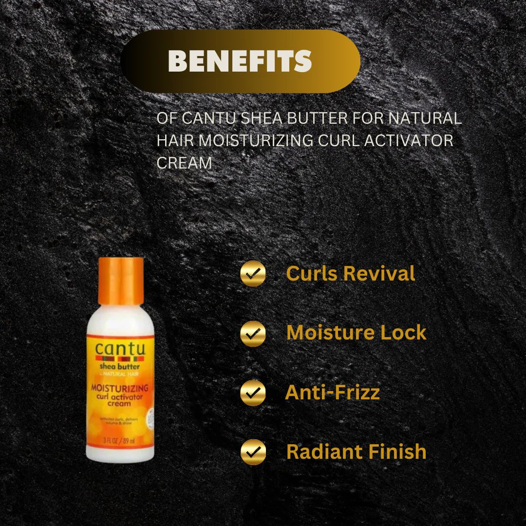 Cantu Shea Butter Moisturizing Curl Activator Cream 3 oz - Bazarora