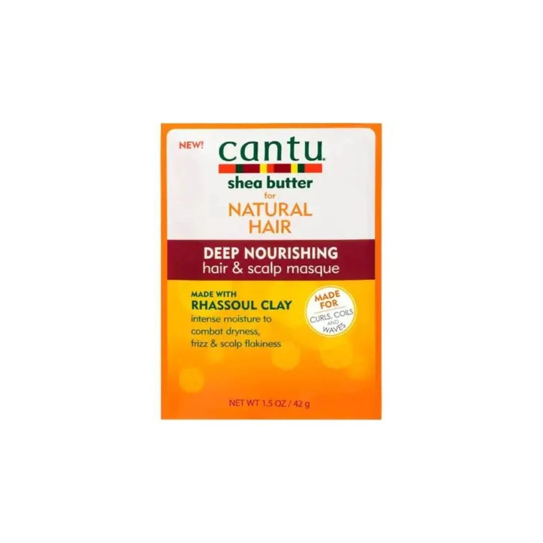 Cantu Shea Butter Rhassoul Clay Nourishing Masque Packet 1.5oz - Bazarora