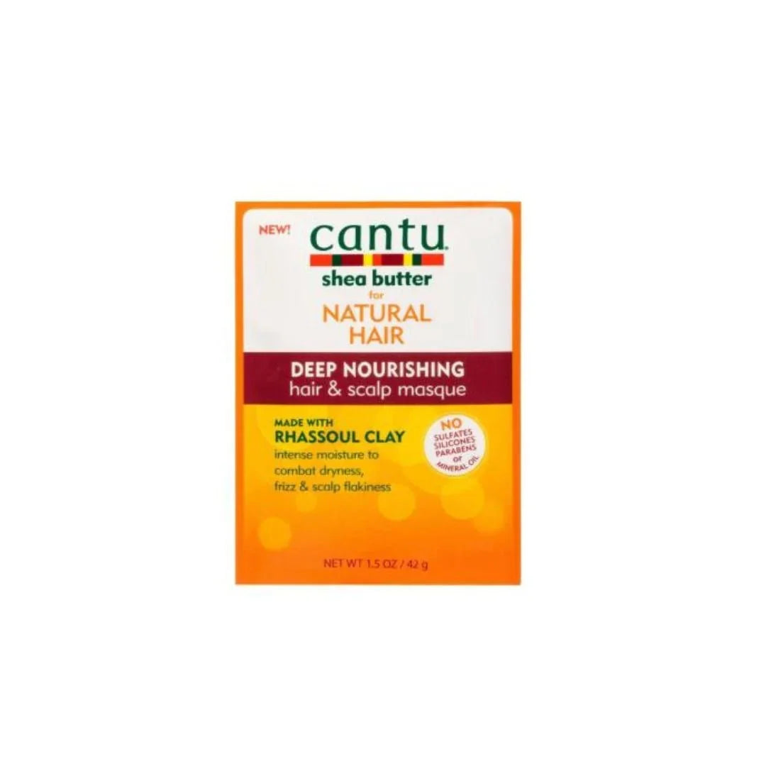Cantu Shea Butter Rhassoul Clay Nourishing Masque Packet 1.5oz - Bazarora
