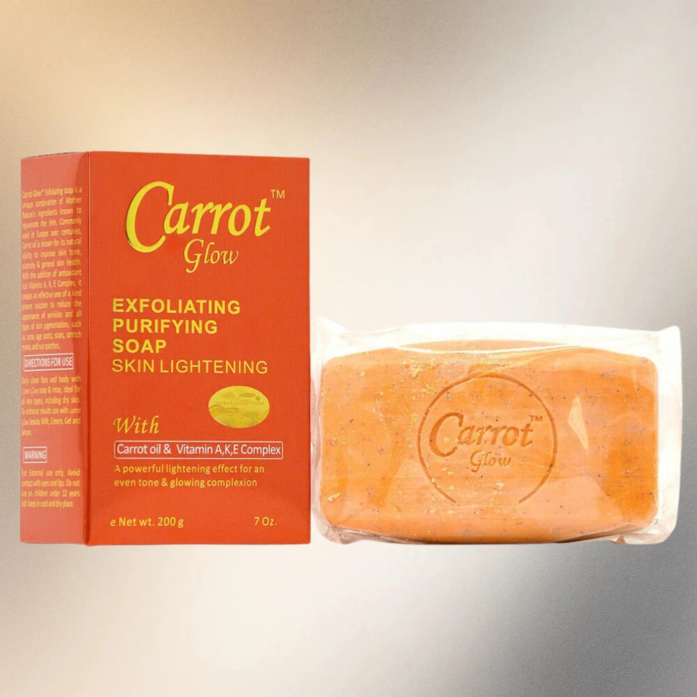 Carrot Glow Purifying Soap with Carrot Oil 7 oz - Bazarora