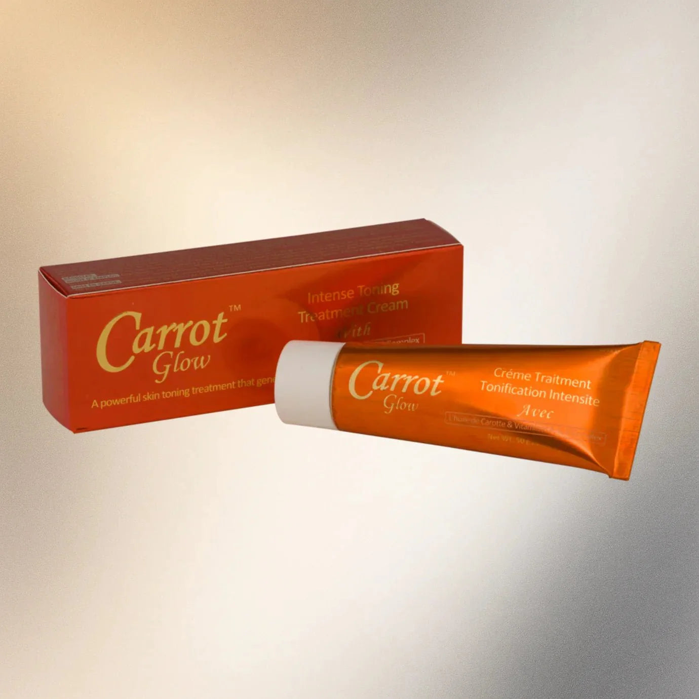Carrot Glow Tube Cream 1.7 oz - Bazarora