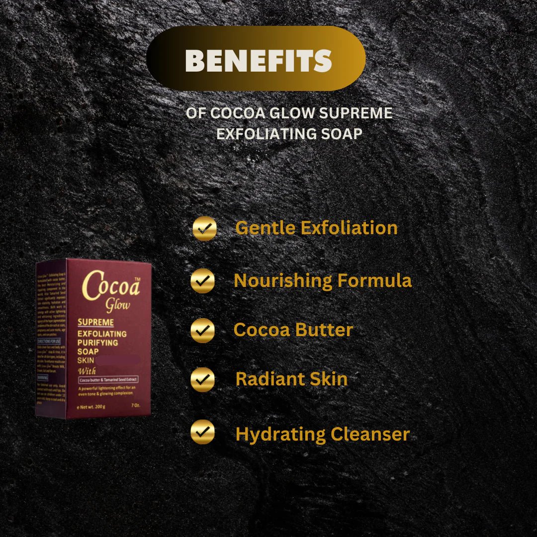 Cocoa Glow Supreme Soap 7 oz - Bazarora