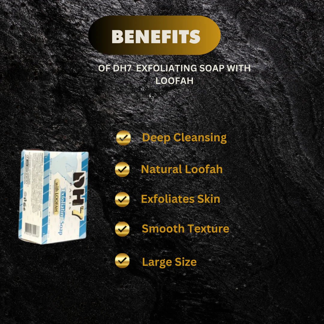 DH7 Soap with Natural Loofah 8.75 oz - Bazarora