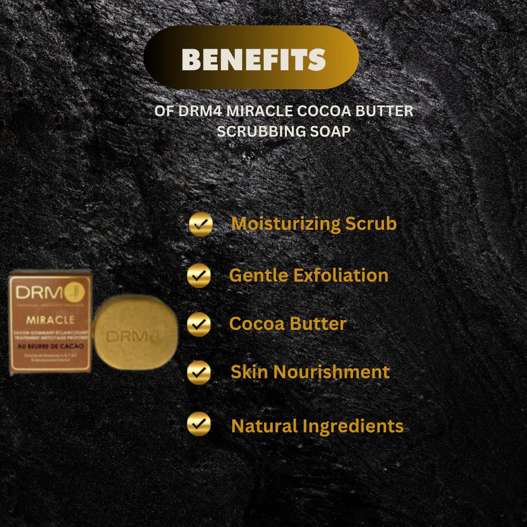 DRM4 Miracle Cocoa Butter Cleansing Soap 7oz - Bazarora