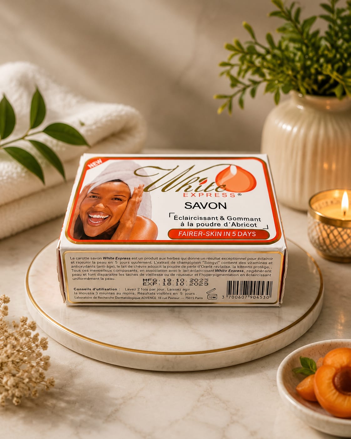 White Express Soap with Herbal Extracts 7 oz