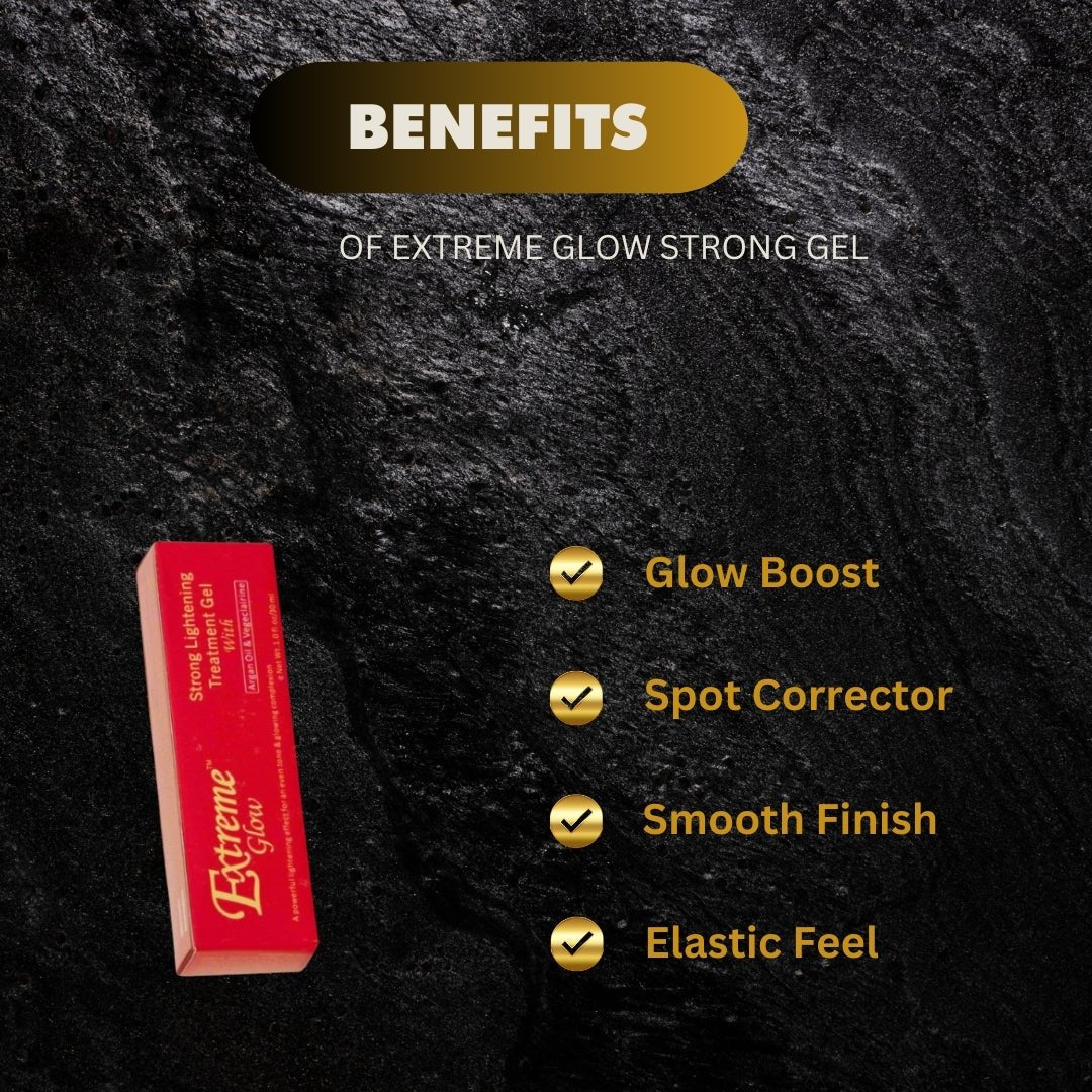 Extreme Glow Strong Gel with Argan Oil & Vegeclairine 1 oz - Bazarora
